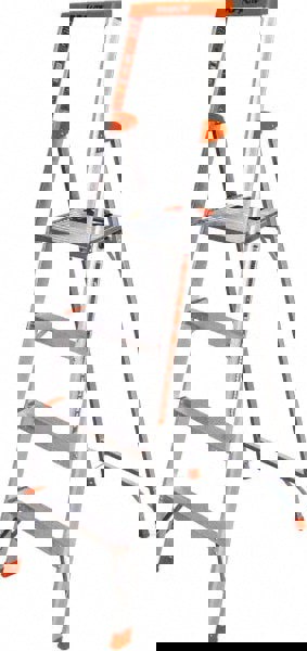 4-Step Aluminum Step Ladder: Type IA, 6' High